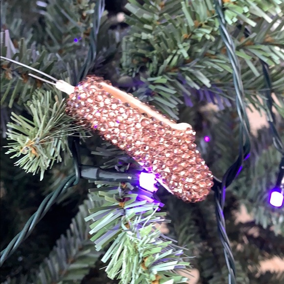 Tiny Pointe Ballet Shoe. Swarovski Pavé Peach BNIB - Picture 2 of 6